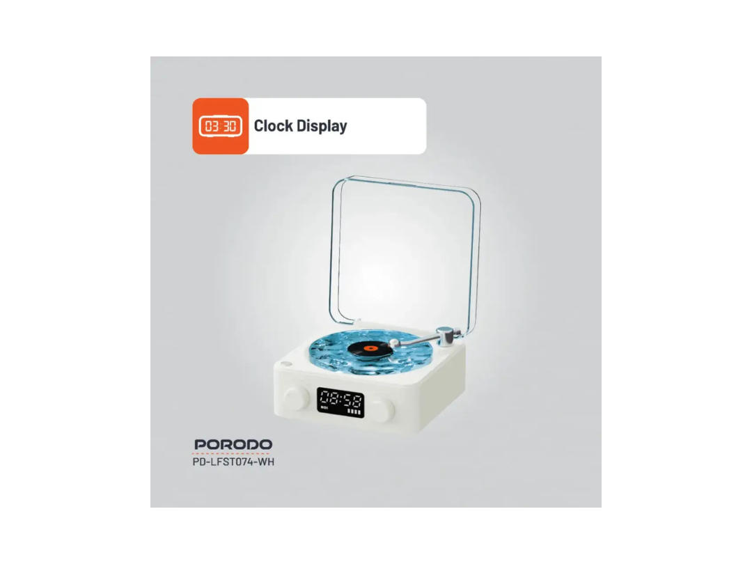 Porodo Lifestyle White Noise Portable Speaker - Qatar Porodo Lifestyle White Noise Portable Speaker - Qatar
